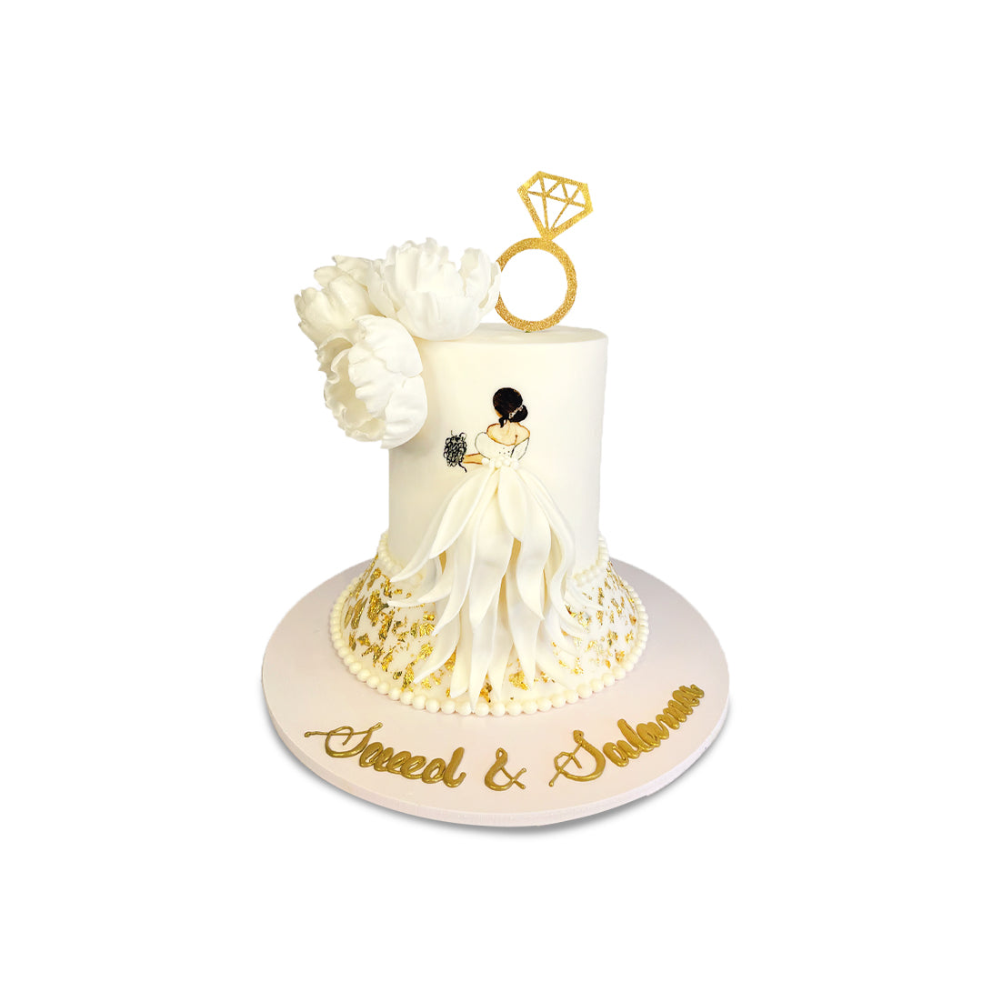 White Queen Cake in Dubai, UAE